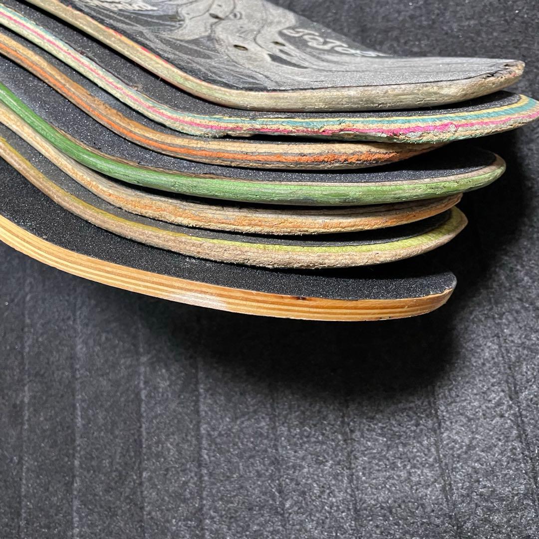 廃デッキ　スケボーデッキ　DIY まとめ売り　スケートボードデッキ　15枚