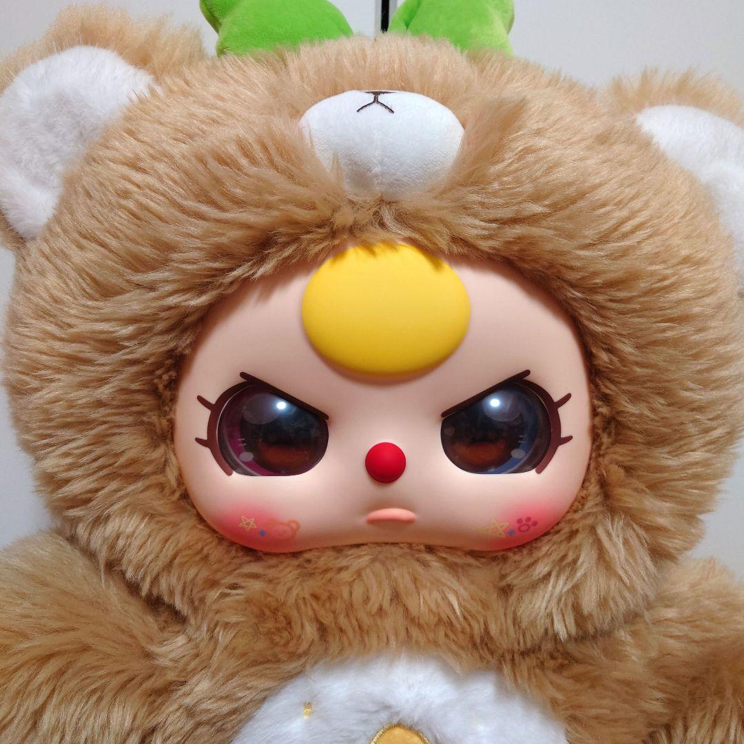 25日まで限定価格！　Babythree　1000%　茶色　くま親子　レア目