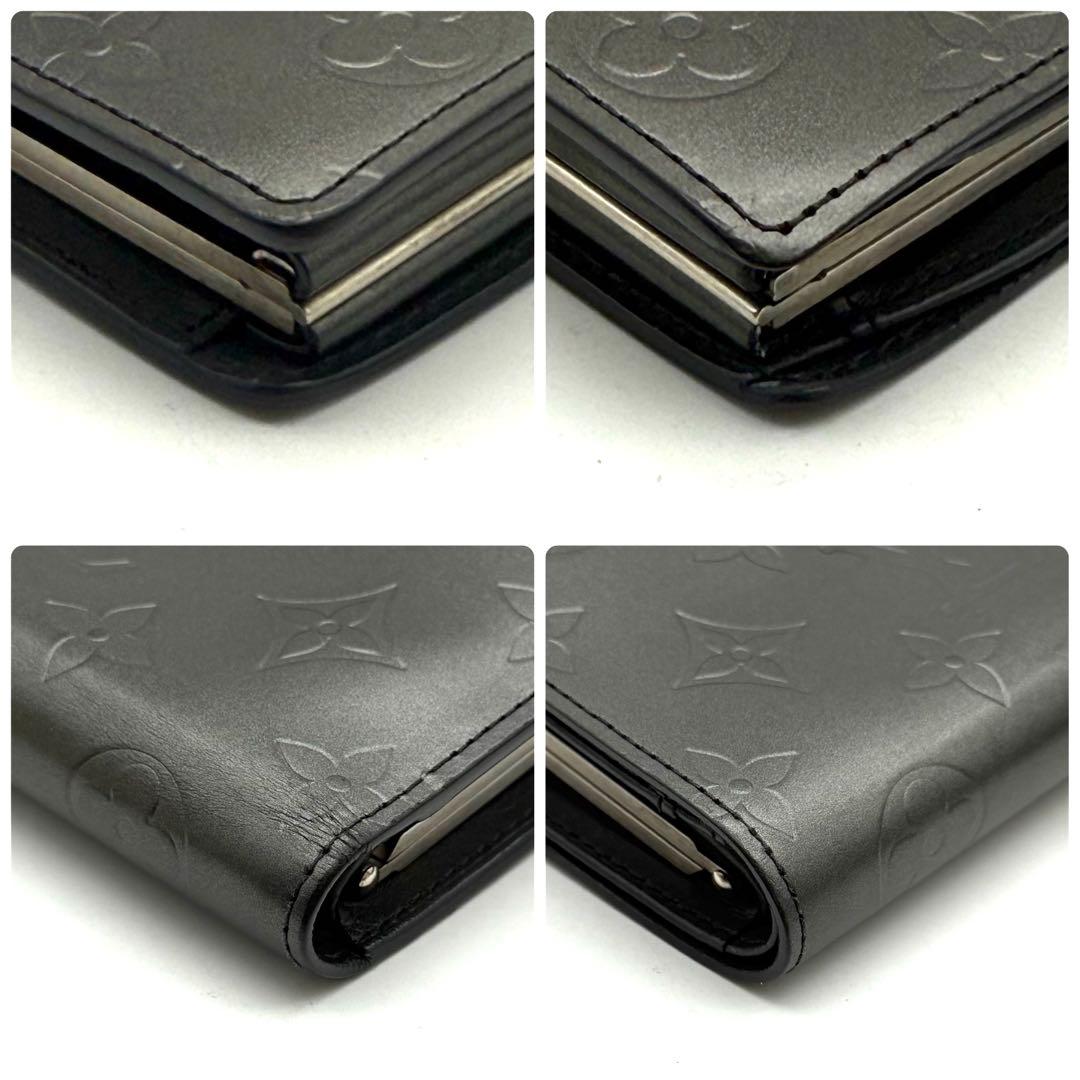 【極上美品】新型 ルイヴィトン マット ポルトフォイユ ヴィエノワ がま口財布