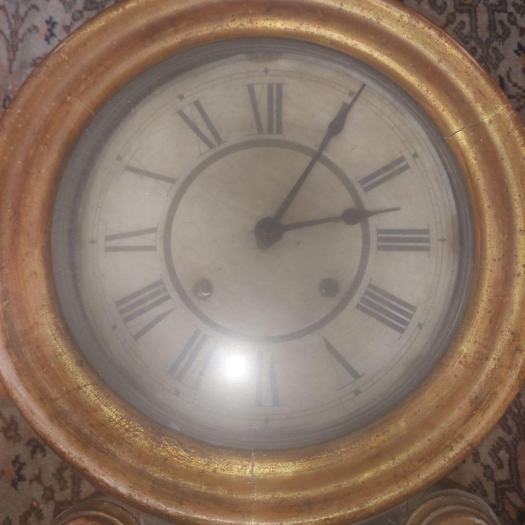 精工舎 明治時代 だるま時計 振り子時計 ジャンク インテリア