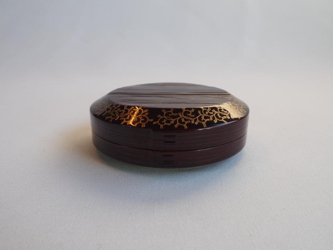 裏千家15世鵬雲斎御書付『面唐草絵曲香合』初代橋村万象