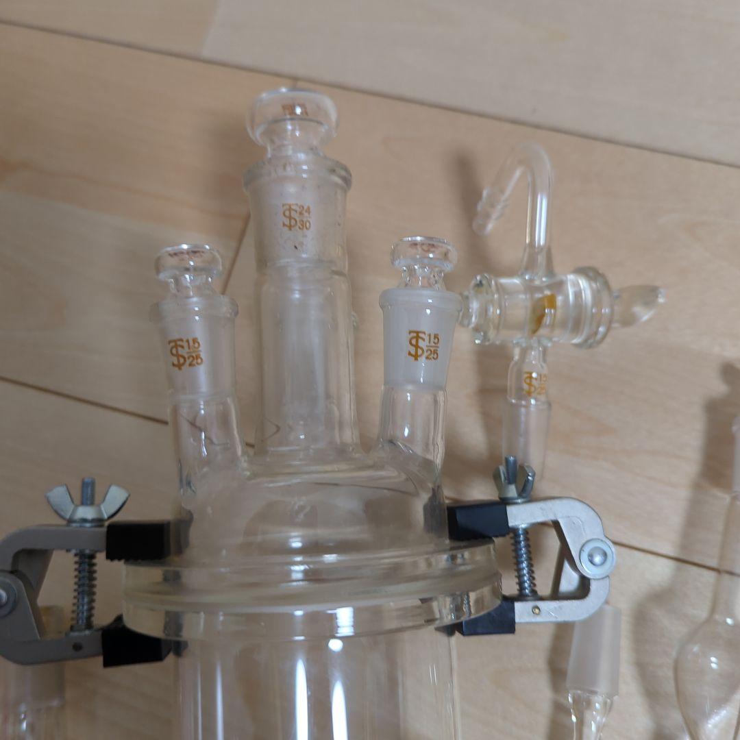 美品 化学 合成 実験 セパラブルフラスコ