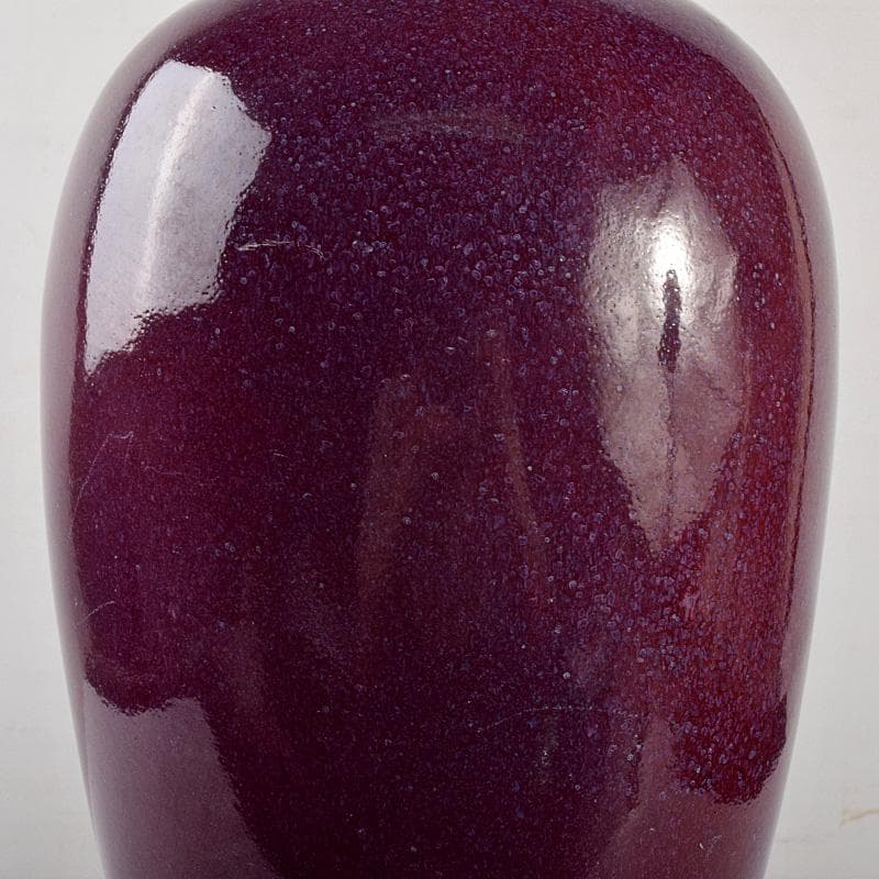 中国 辰砂紅釉 珊瑚釉梅瓶 M R4734B