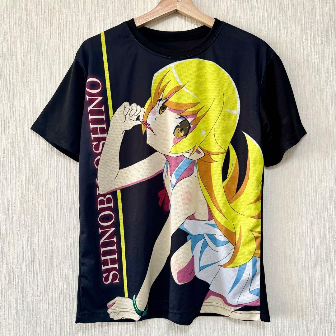 物語シリーズ 化物語 忍野忍 Tシャツ ブラック メッシュ キスショット