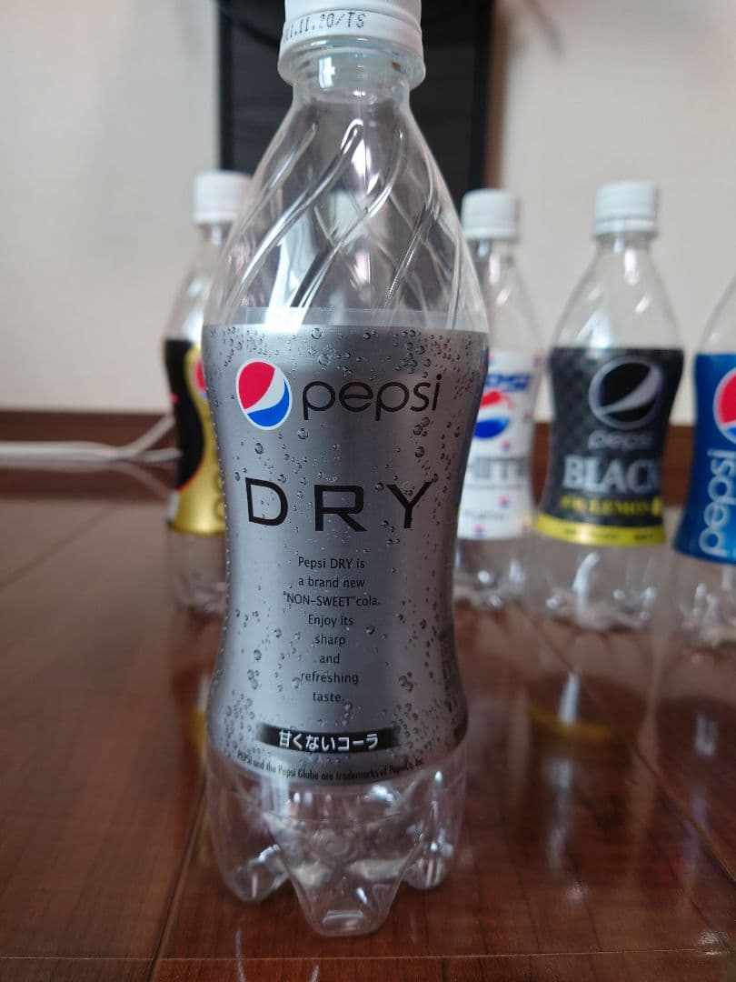 絶版】ペプシコーララベル付きボトル（期間限定フレーバー）洗浄済み