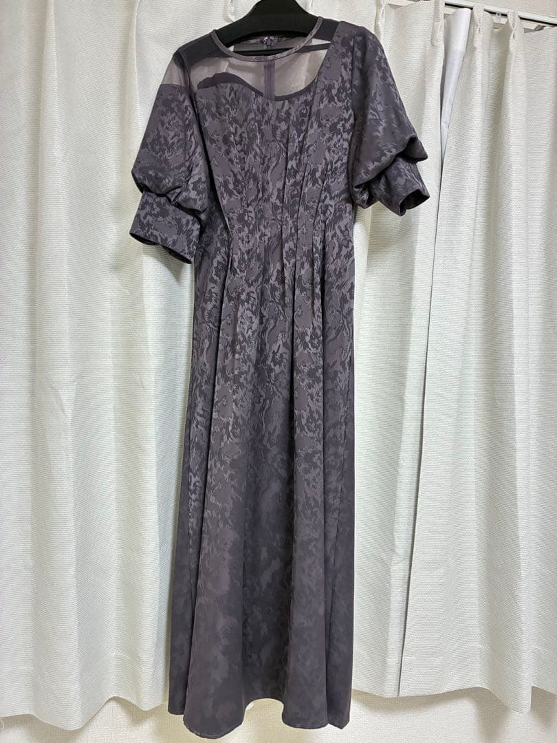 スーツ・フォーマル・ドレス Meandering waist tuck flare dress