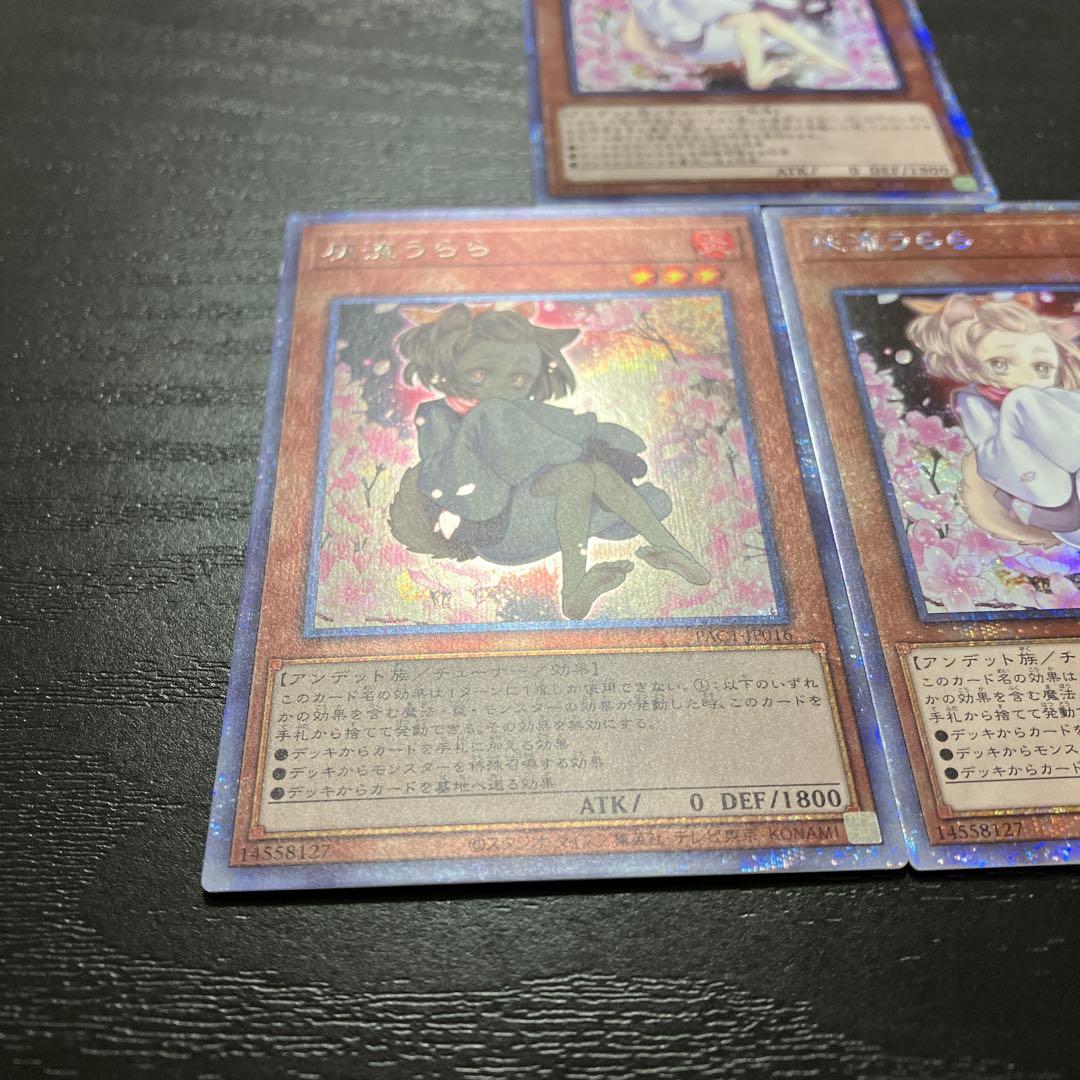 遊戯王　灰流うらら　絵違い プリズマティックシークレットレア3枚