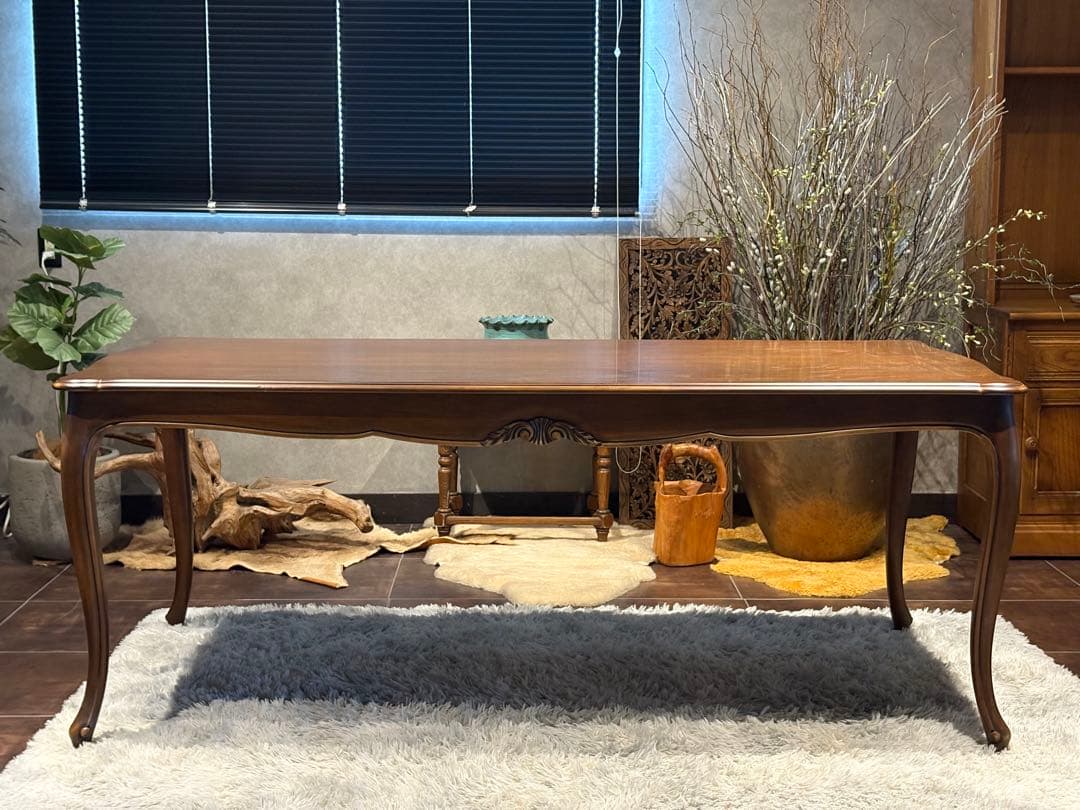 カリモク　karimoku 猫脚　クラシック　チェア4脚　金華山織　IGR