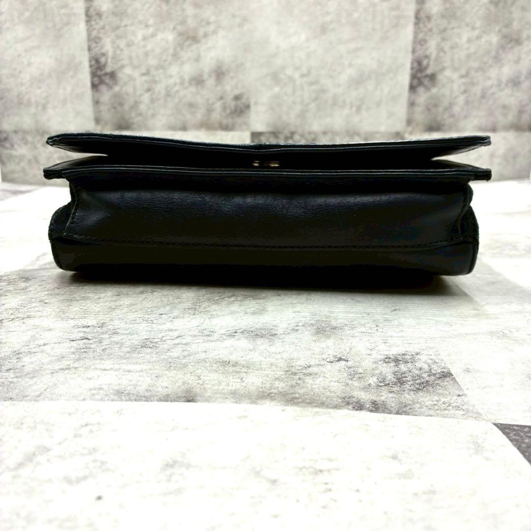 極美品 トリーバーチ エンボス デカロゴ チェーン ショルダーバッグ 斜め掛け