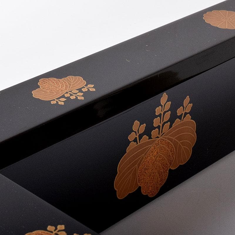 茶道具　塗師　五代　石川蝋石作　高台寺蒔絵　炉縁　共箱　C　7241C