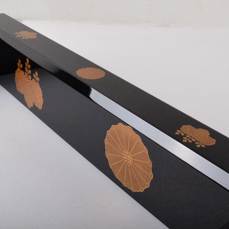 茶道具　塗師　五代　石川蝋石作　高台寺蒔絵　炉縁　共箱　C　7241C