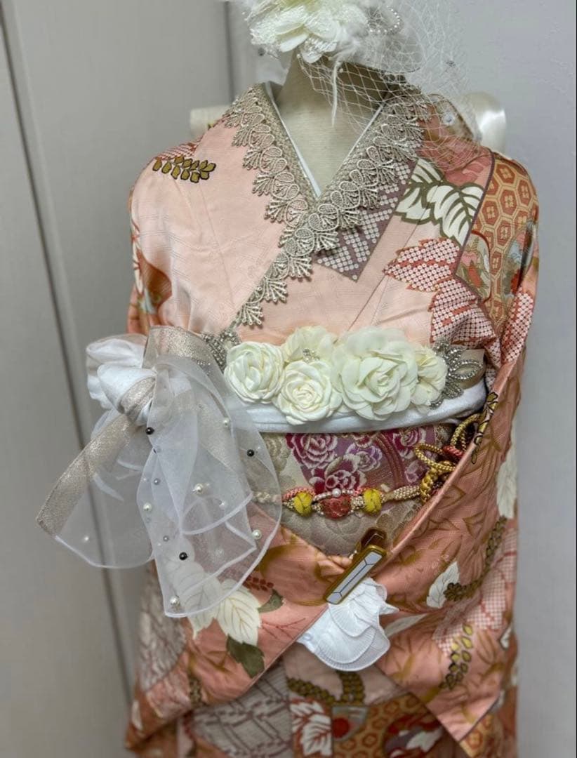 振袖フルセット 身丈165裄68.5 豪華振袖 金通し 赤 黒 逸品 成人式