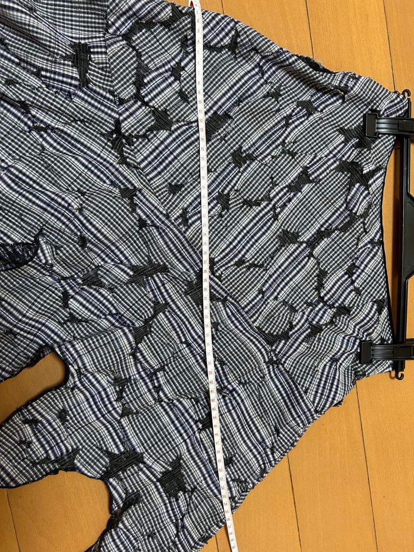 【PERVERZE】Check and Lace Jaggedhem Skirt