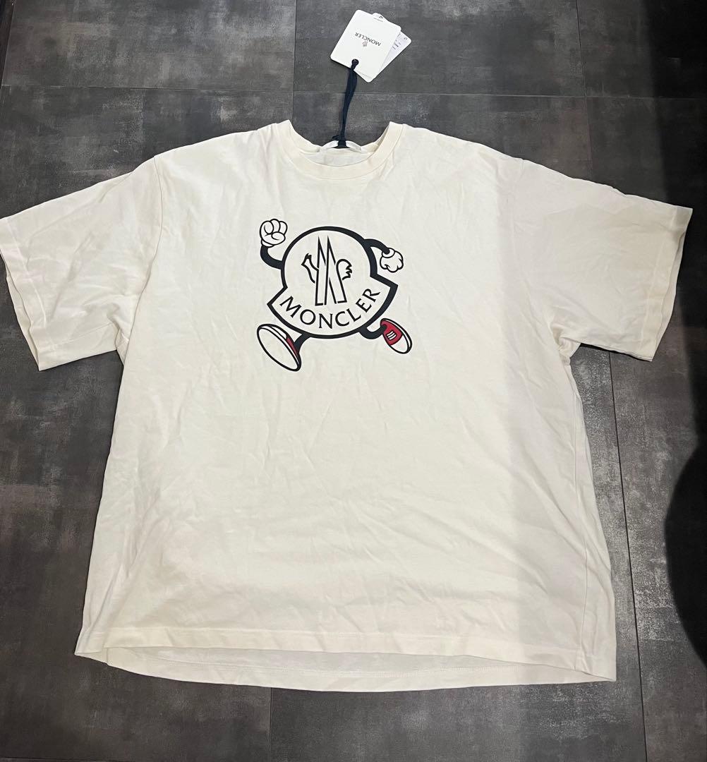 MONCLER ロゴプリント Tシャツ XL ホワイト