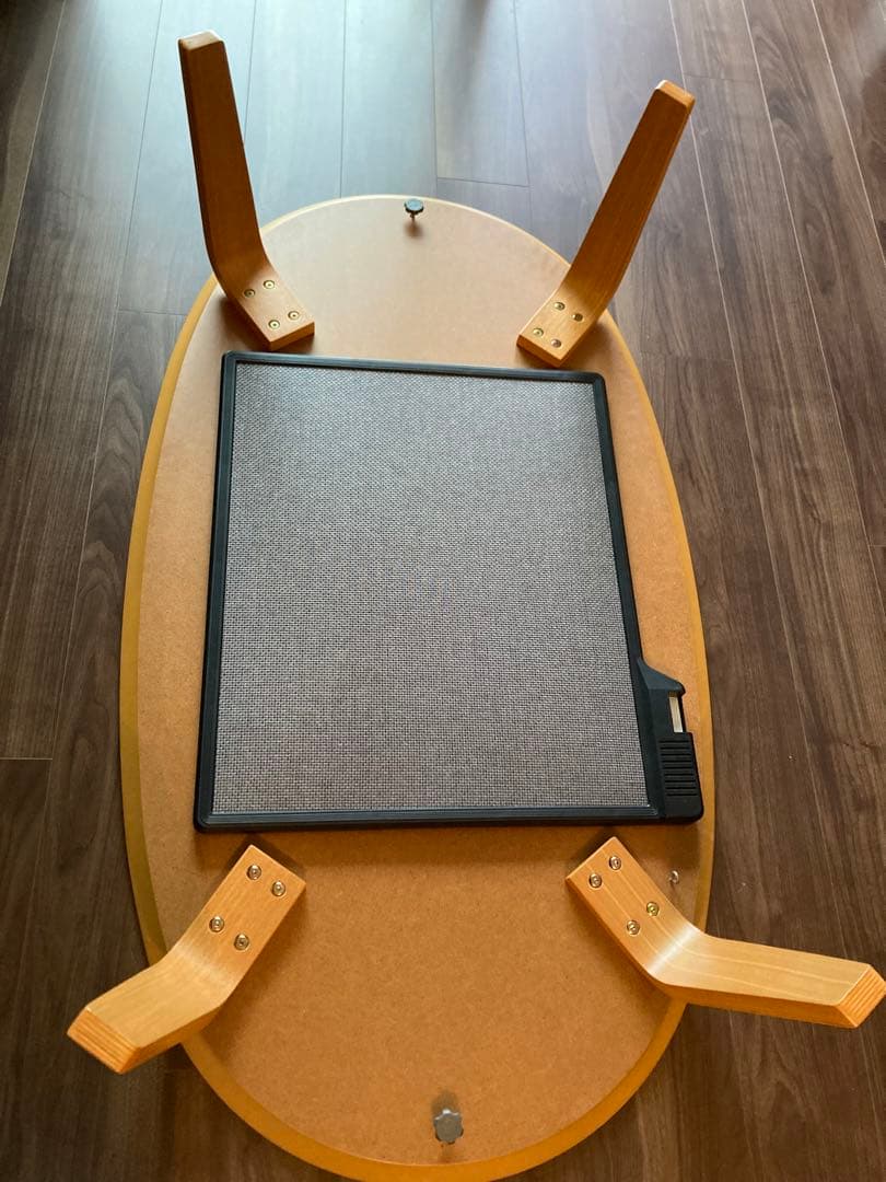 値下げ】こたつテーブル+ケーブルのみ 剥げアリ 無印良品 楕円 非売品