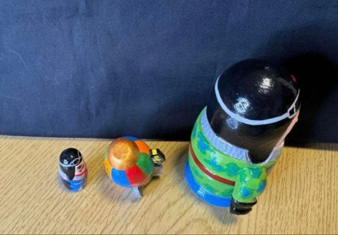 ロシア アーティスト 宇宙マトリョーシカ 3組。長期保存の通販はau PAY