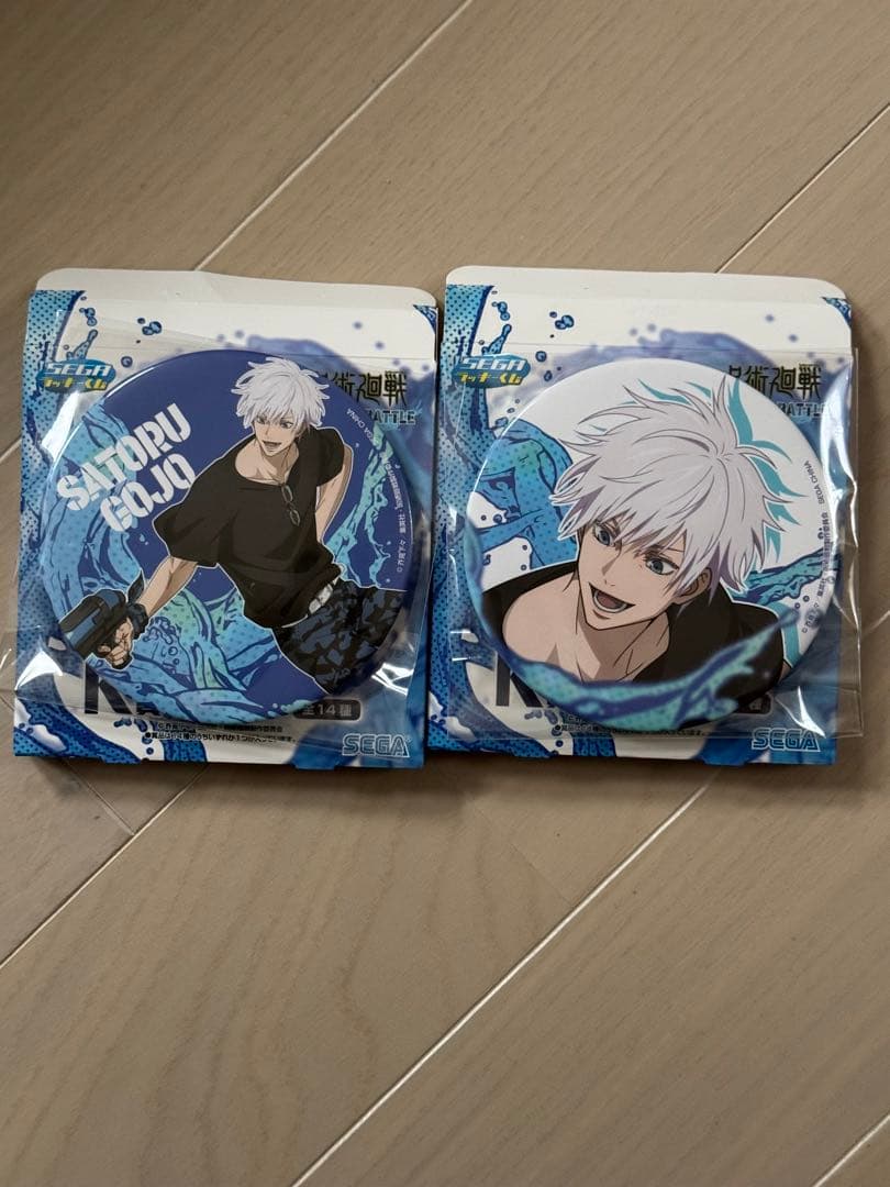 呪術廻戦 セガラッキーくじ 缶バッジ 五条悟 SPLASH×BATTLE 2つ