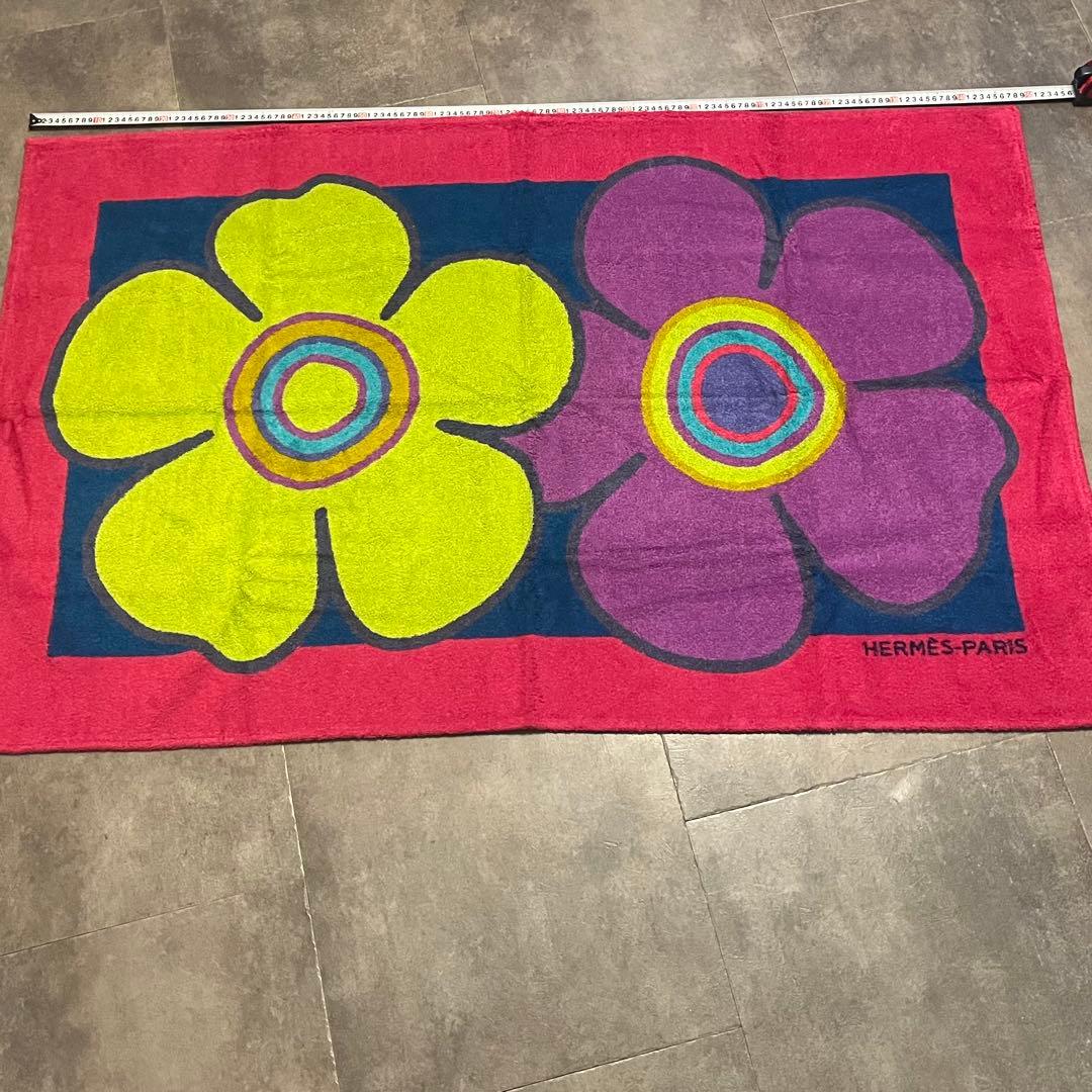 新品、未使用】 エルメスタオル 大判 ビーチタオル 限定お値下げ