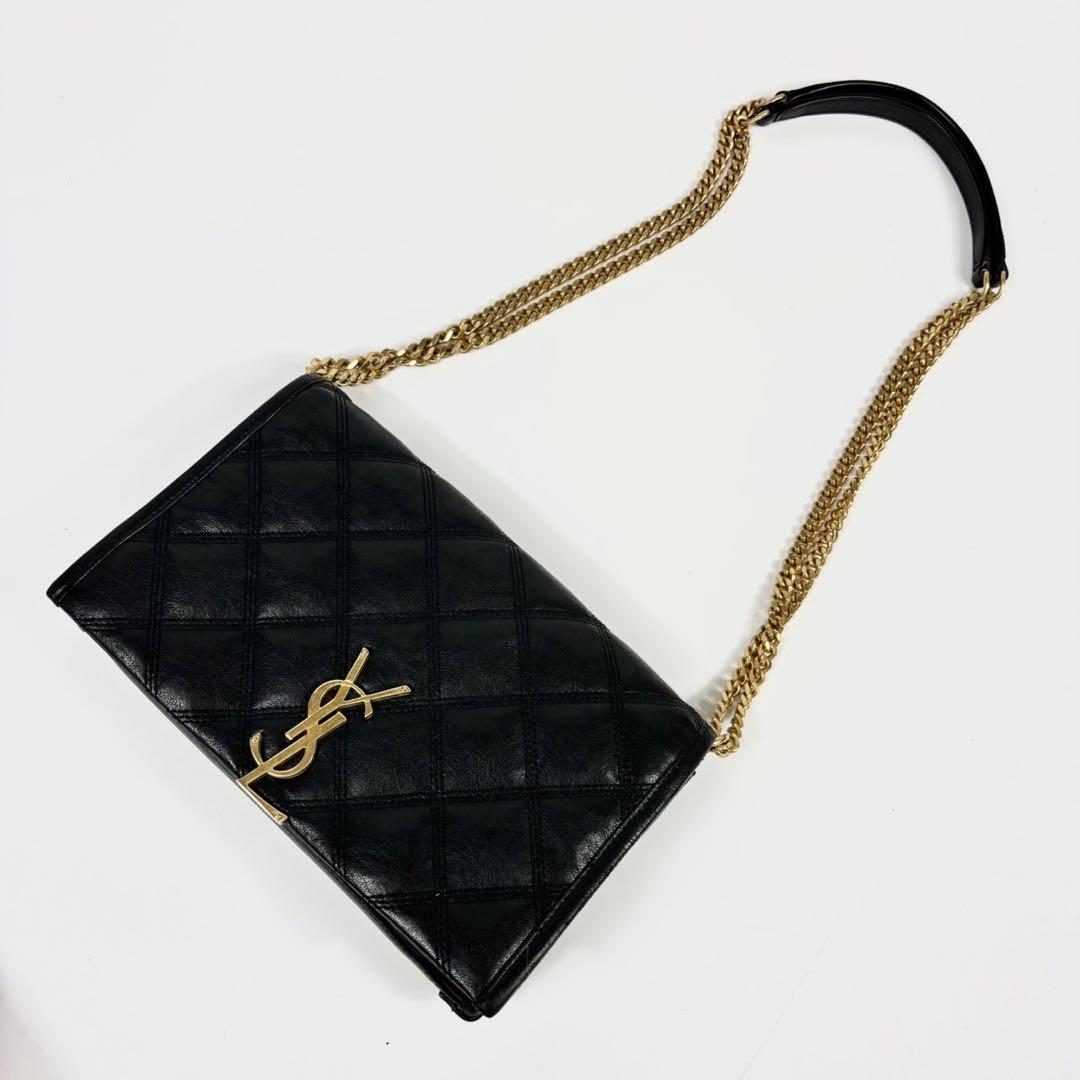 専用サンローラン　ベッキー キルティング　チェーン　バッグ　YSLロゴ金具