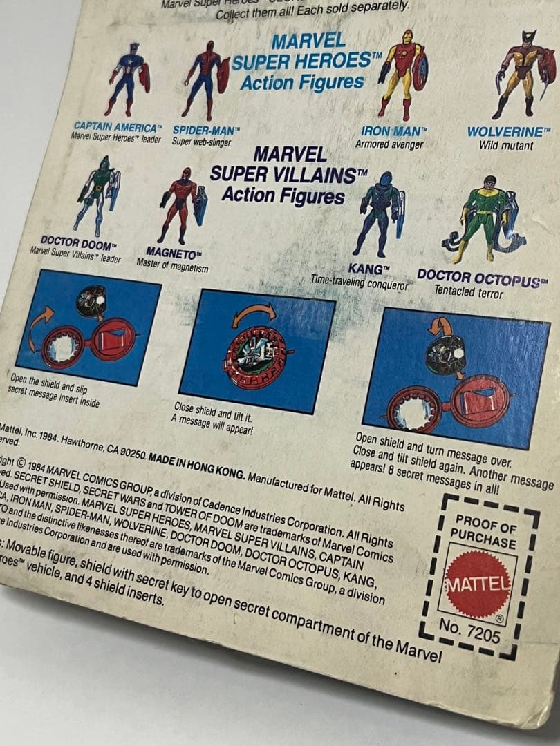 1984年当時物　未開封　マテル製　キャプテンアメリカ　フィギュア　Mattel