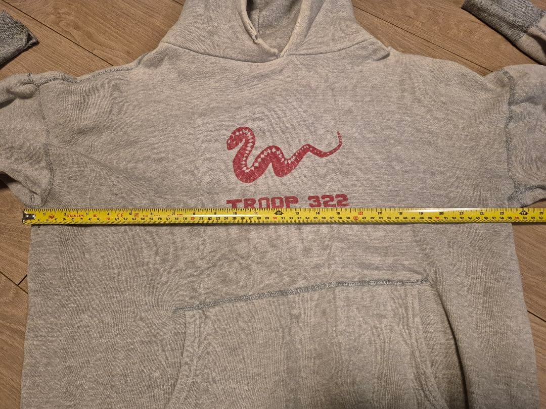 ヴィンテージ　ツートーン　スウェットパーカー　 染込プリント　60s 70s