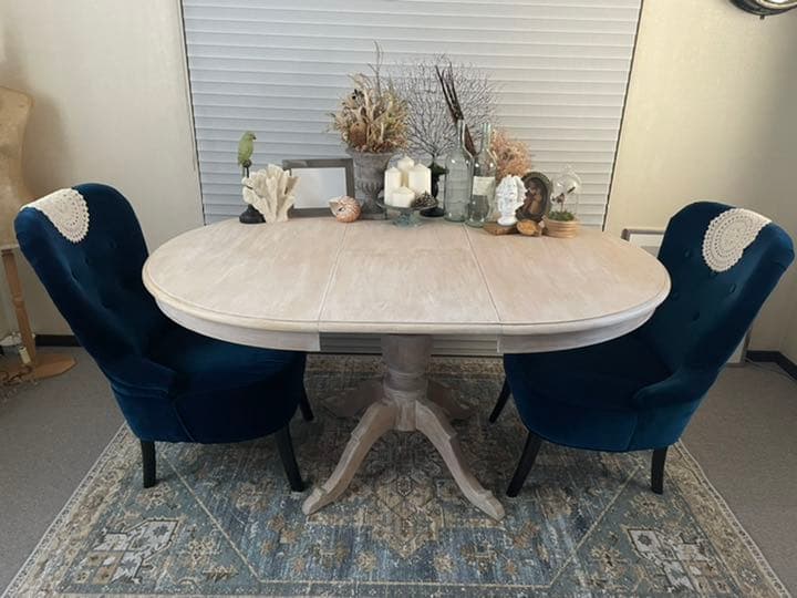 【美品★ワイドサイズ】アンティーク・ダイニングテーブル（木製）