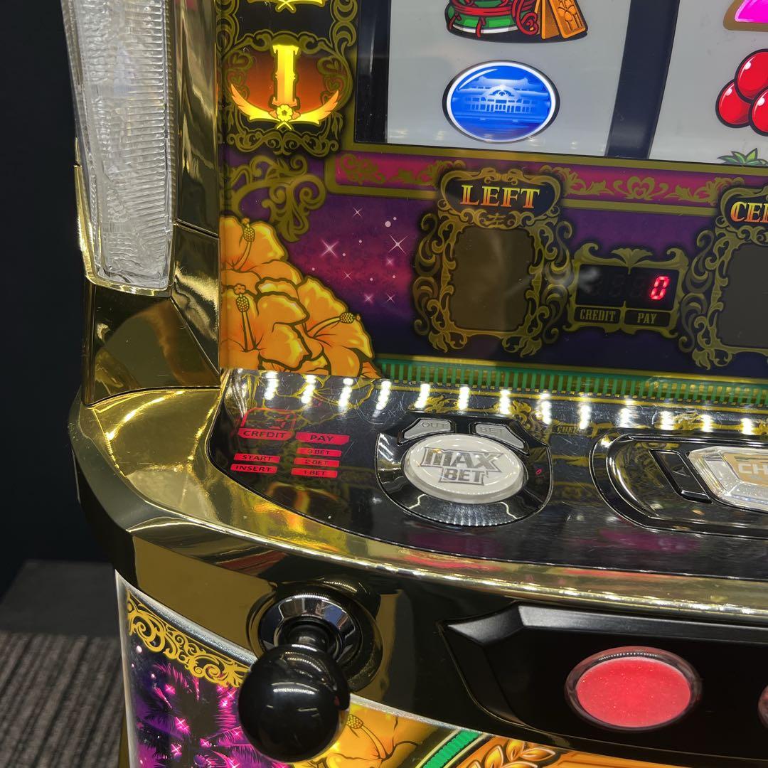 パチスロ実機 沖ドキ！ゴールドGOLD コイン不要機付き（25π）