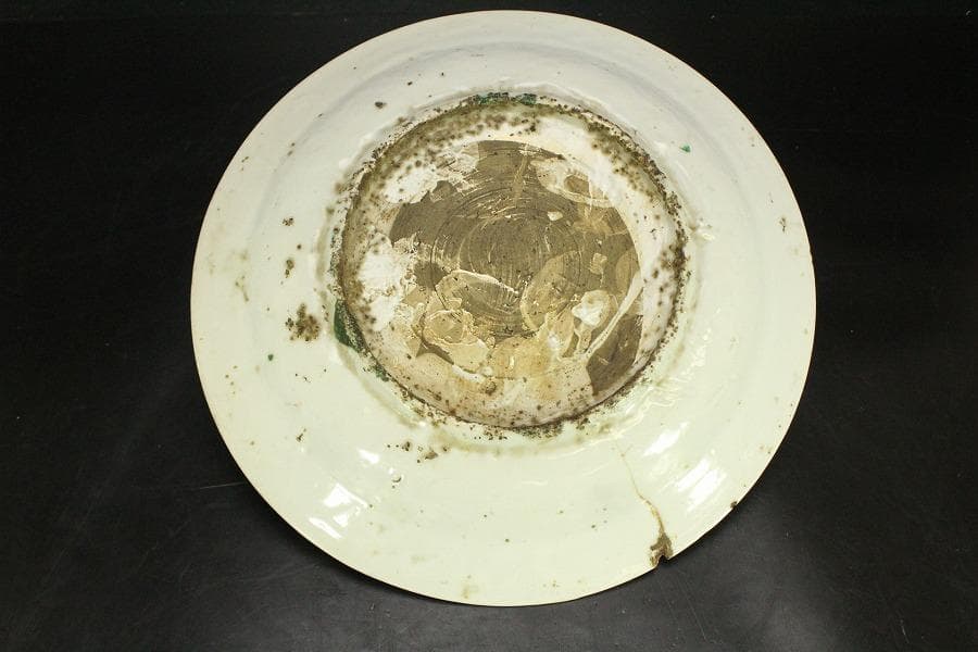 茶道具 唐物 呉須赤絵 鳳花紋 皿 φ25.5cm 中国美術(A928) - メルカリ