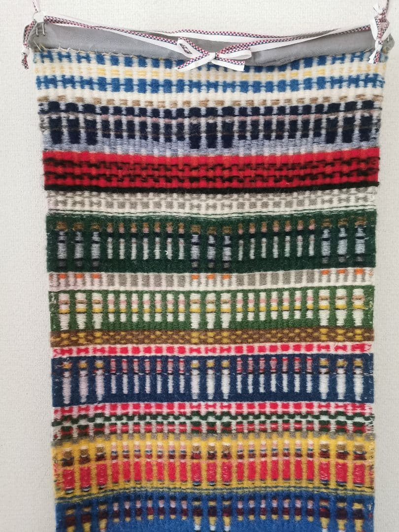 追加画像☘スウェーデン ブンデンローゼンゴング 手織タペストリー