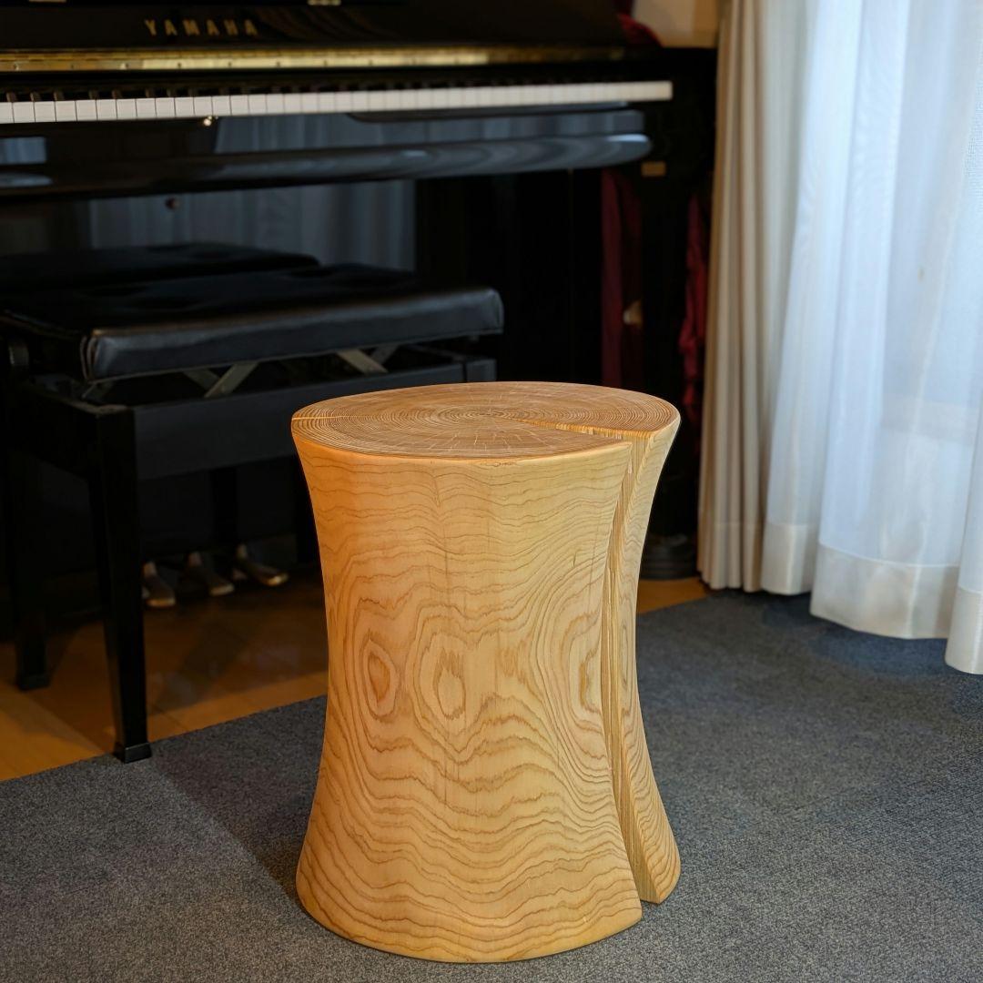 坂尻　　檜　大型　切り株　丸太　椅子　スツール　テーブル　高さ約45㎝