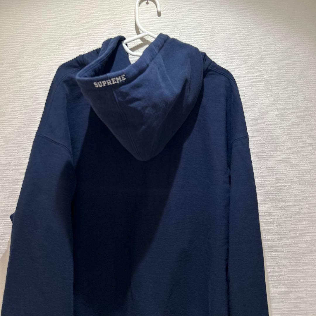シュプリームネイビー フルジップパーカー