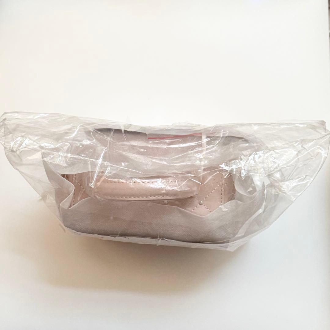 Darich キルティングパールスクエアミニバッグ ゴールドパーツ ピンク