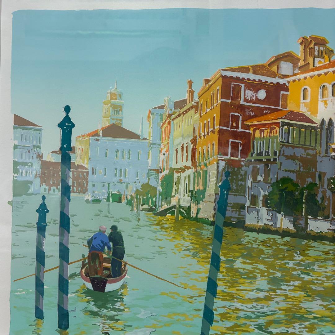 ★良品 長嶋玄文「家路（2）」リトグラフ 額装 絵画 作家保存版（E.A.）