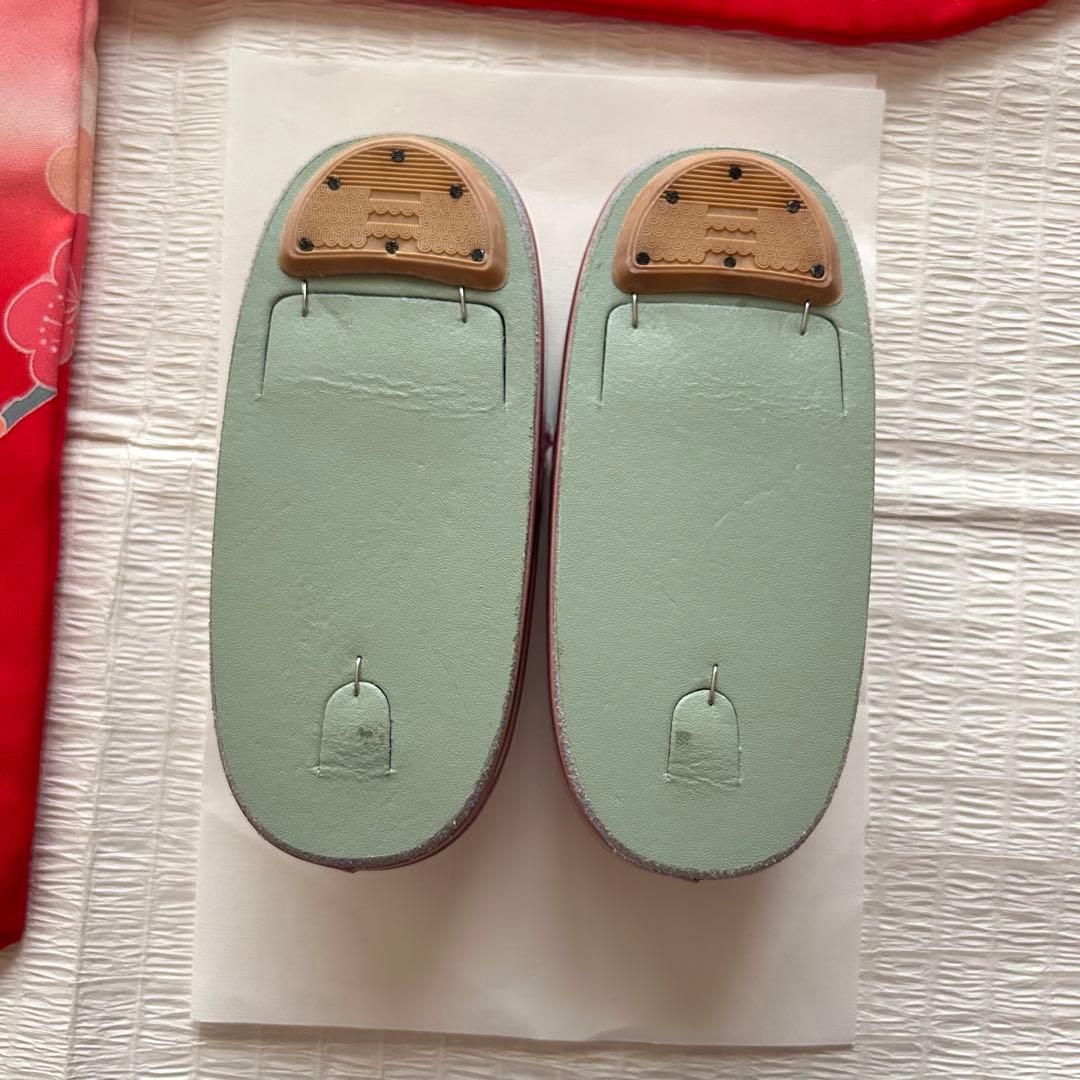 七五三 3歳 総絞り 被布 着物 絹 三歳 赤 草履 753 女の子 友禅染