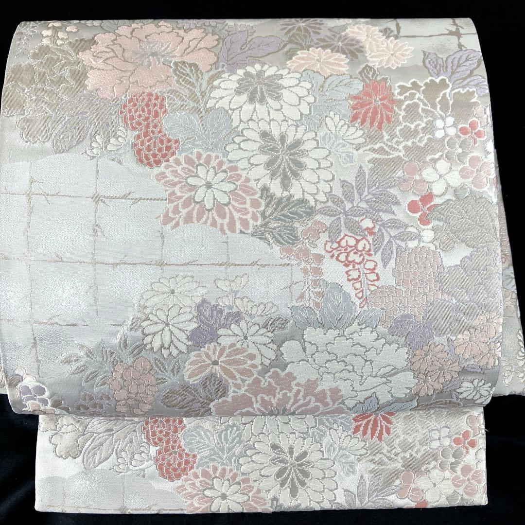 袋帯 ワンタッチ作り帯 マジックテープ 二重太鼓 付け帯 正絹刺繍