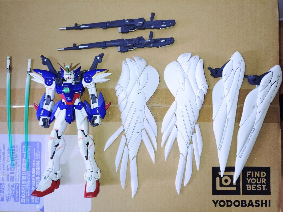 MGウイングガンダムゼロＥＷ版　塗装済み完成品 2体 素組4体ガンプラまとめ売り