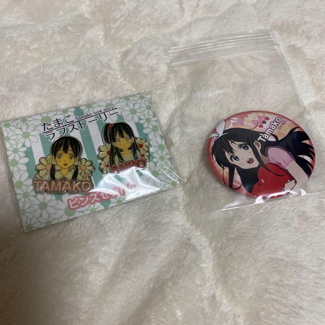 たまこラブストーリー　缶バッジ　ピンズ たまこラブストーリー 缶バッジ ピンズ