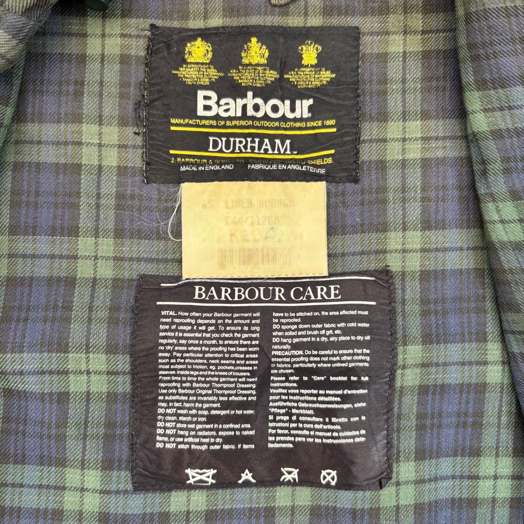 90s Barbour durham ダラム　オイルドハンティングジャケット