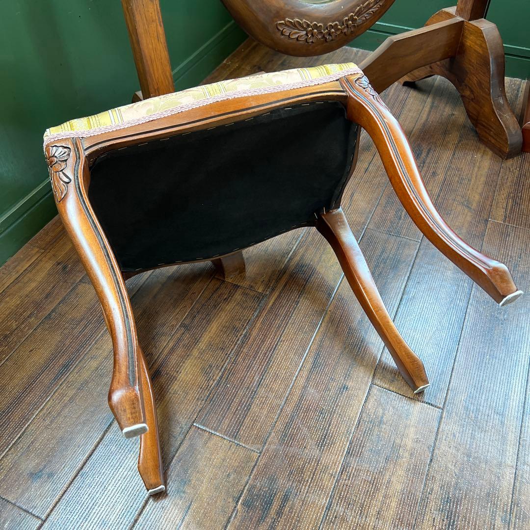 k546r121 イタリア製 クラシカルオットマン・スツール 猫脚家具 ピンク系