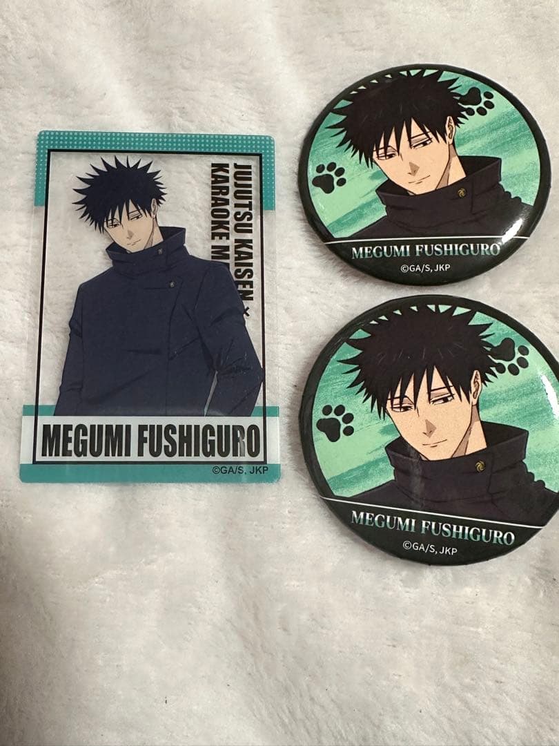 呪術廻戦 まねきねこ 伏黒恵 缶バッジ クリアカード セット - メルカリ