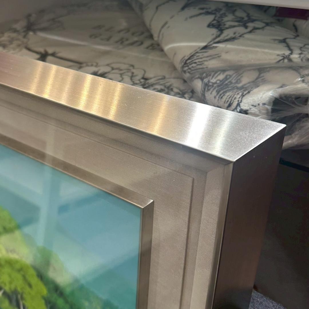 iΦ【真作】箱崎正秋 山湖 共シール 絵画 日本画 10号 肉筆 美術品