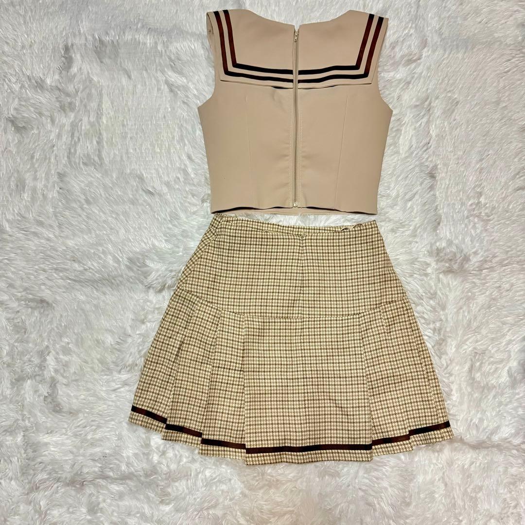 【新品】an アン キャバドレス　セーラー セットアップ ミニ S