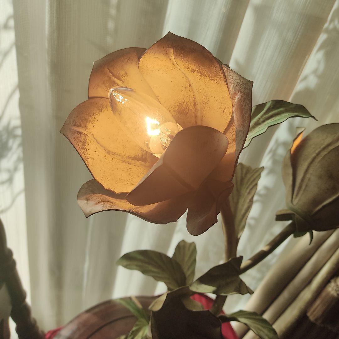 アンティーク イタリア フランス アイアン スタンドライト ガーデニング 鉄