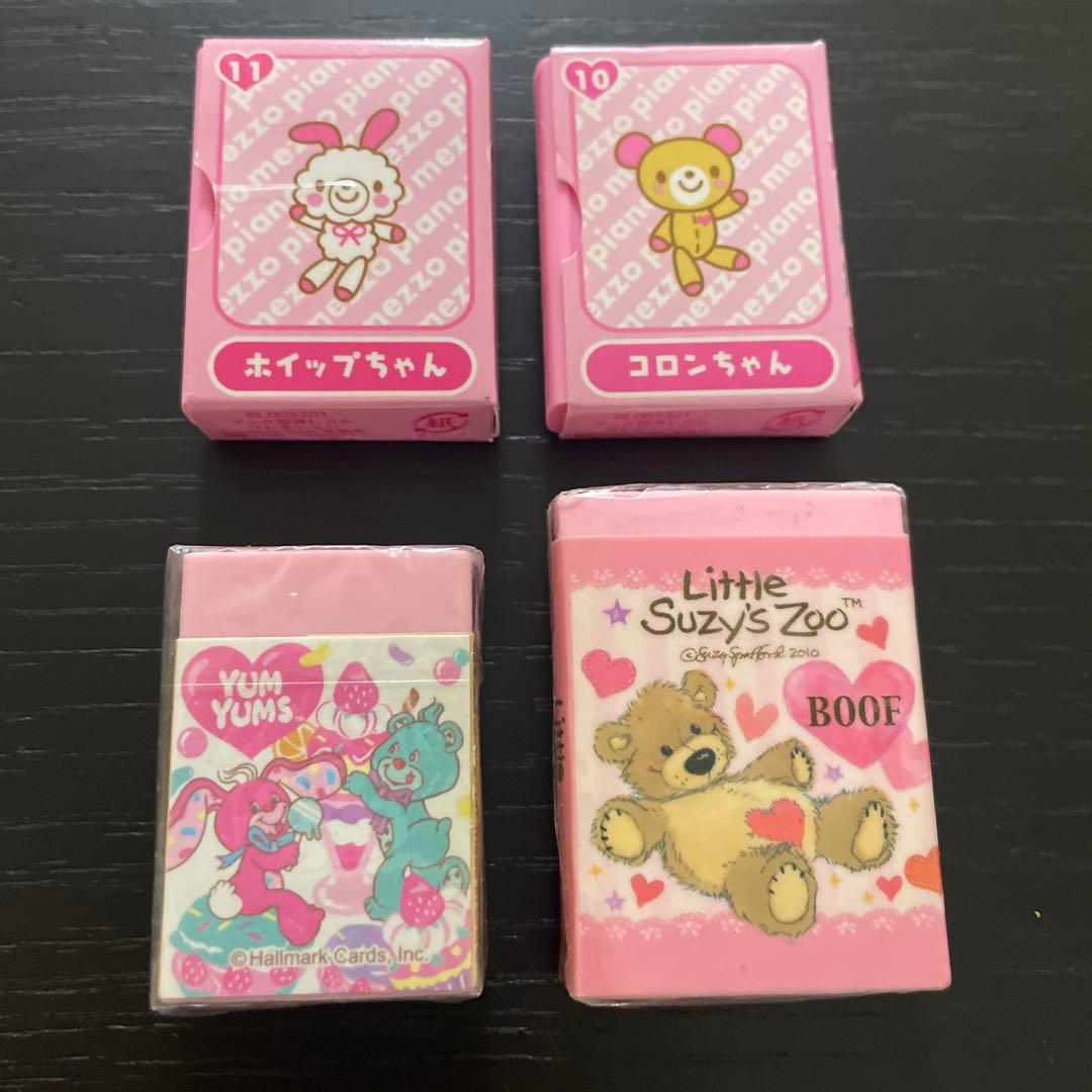 平成レトロキャラクター消しゴム 4個セット当時もの、未使用品 - メルカリ