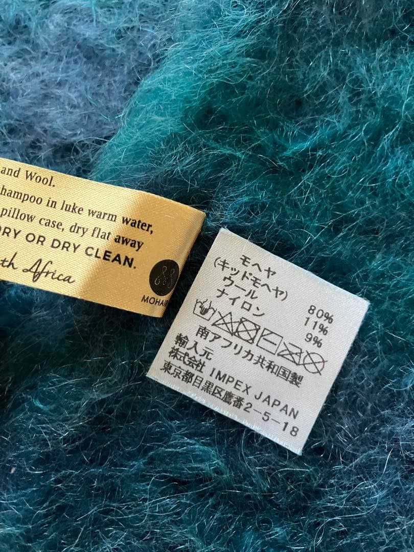 美品】「Adele´s MOHAIR (アデーレ モヘア)」大判マフラー