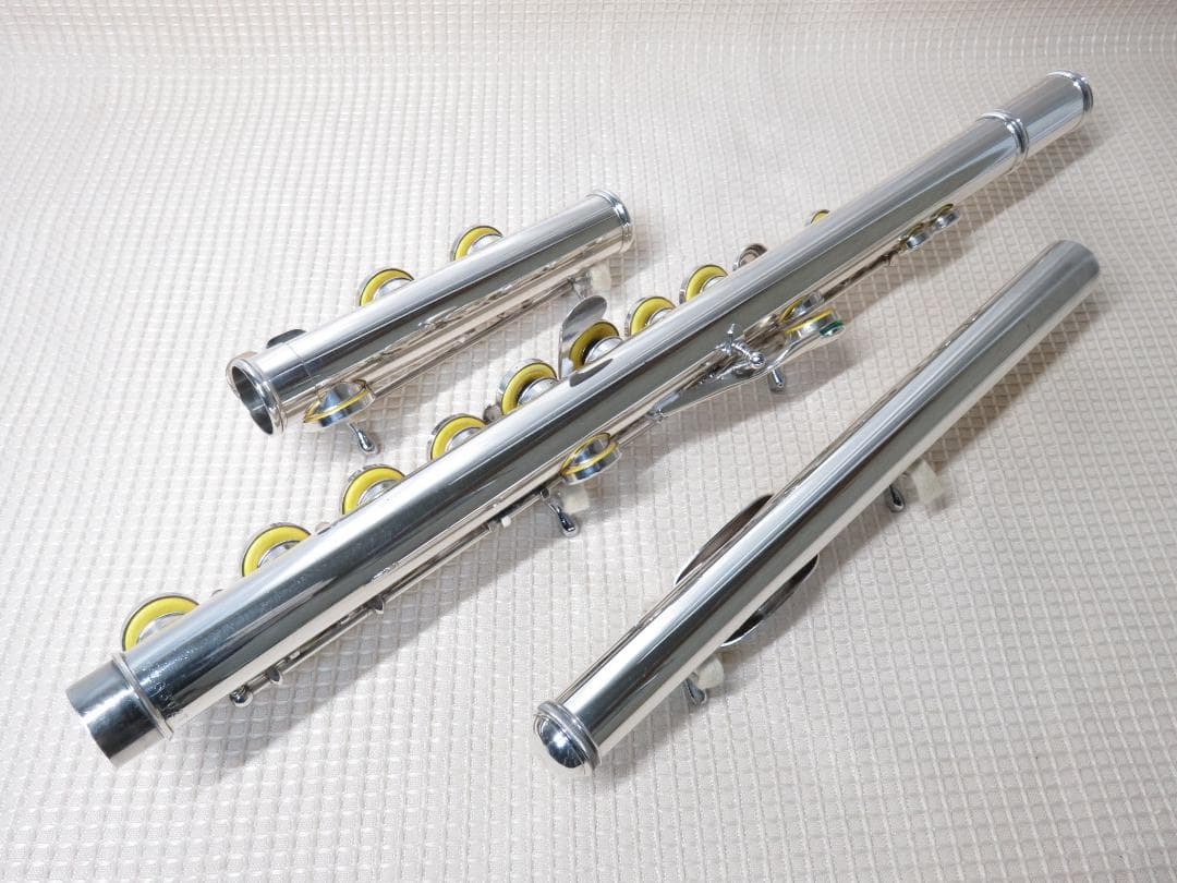 全タンポ＆ヘッド・コルク交換済　フルート　頭部管銀製　ヤマハ　YFL-31