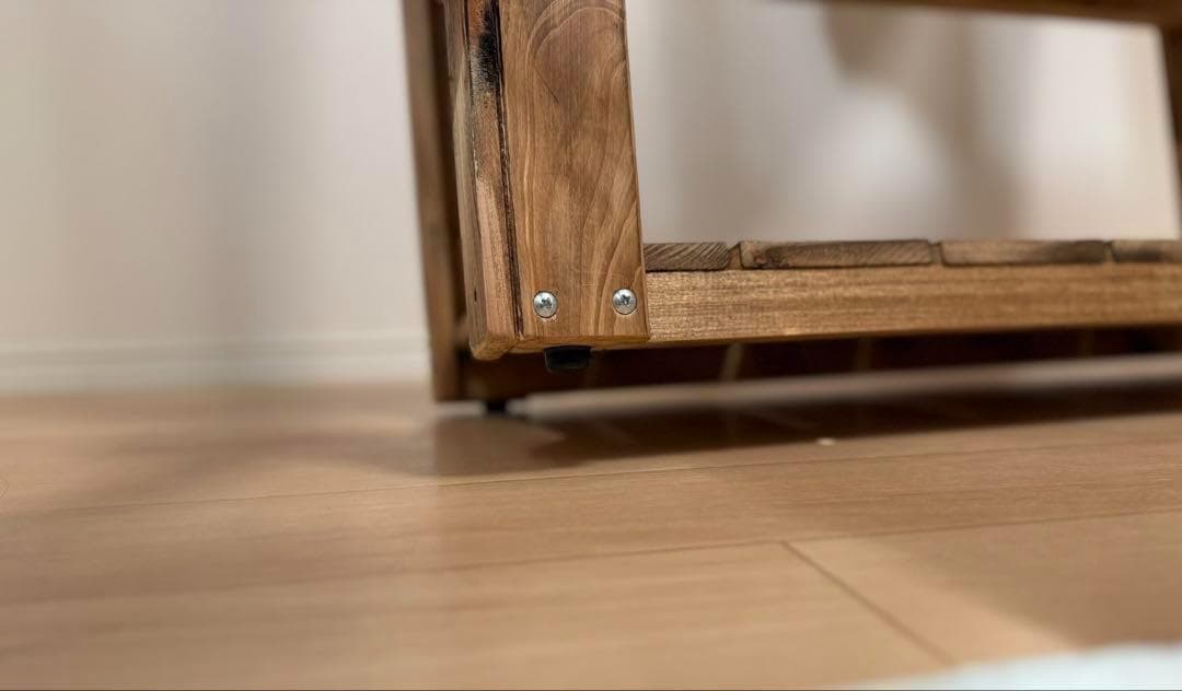 子ども用 木製ハンガーラック ナチュラルスタイル ハンドメイド キッズ 723