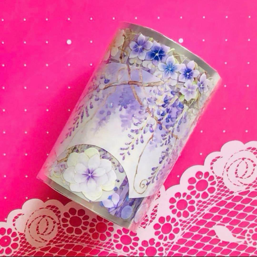 M1289.Wines 姹紫偕行 マスキングテープ 贝壳光PET