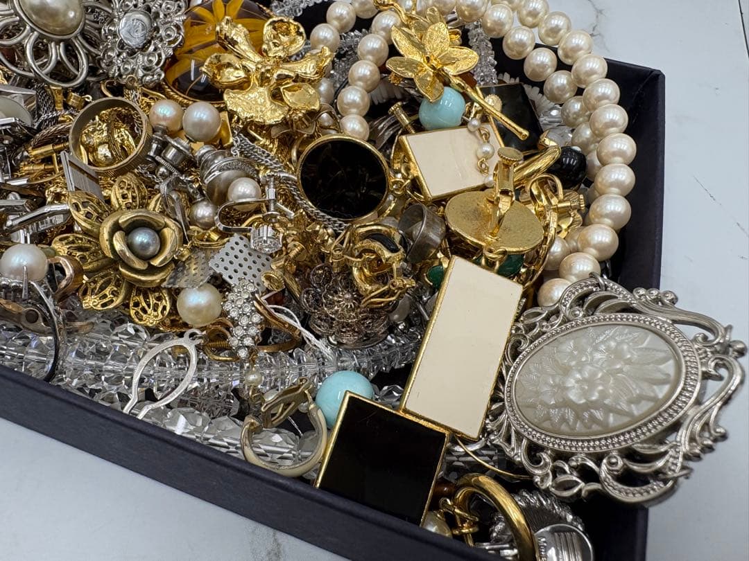 アクセサリー パール 石 ゴールド シルバー まとめ売り