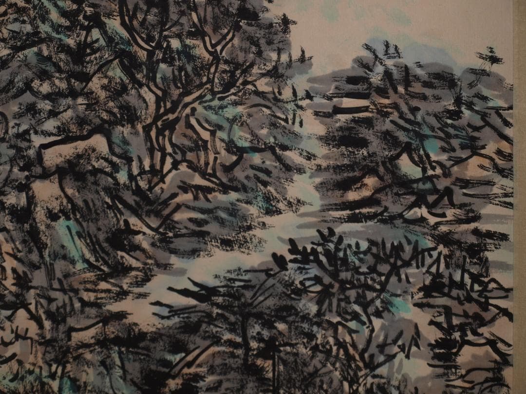 中国清時代の掛軸 唐寅作 激安骨董品 肉筆保証 古美術 DE419A3-5